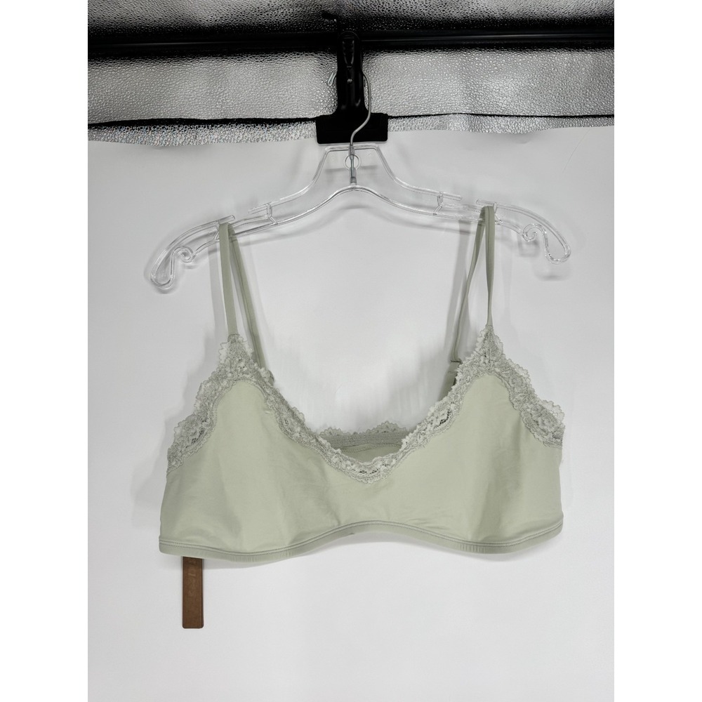 SKIMS Fits Everybody Lace Scoop Bralette Bra Womens 3XL 3X Spearmint Adjustable